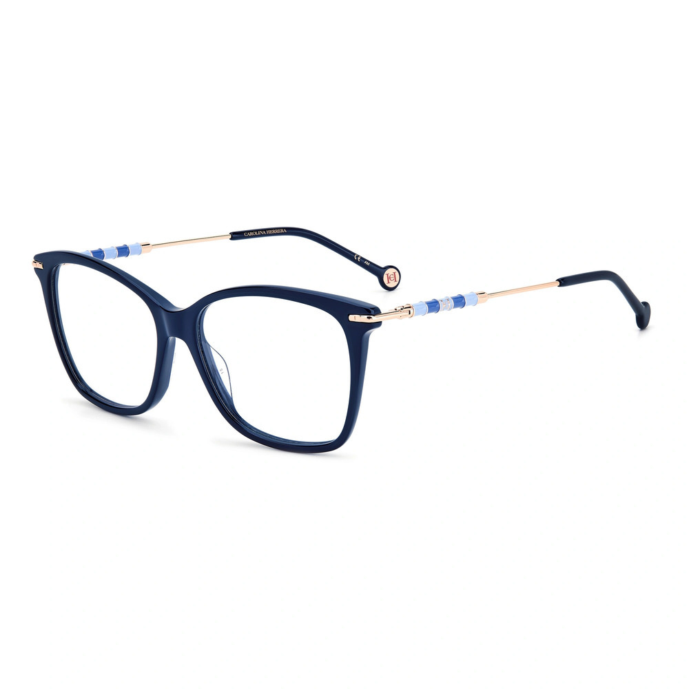 NWT Carolina Herrera CH0042-PJP-54 0Pjp Blue 54mm Eyeglasses